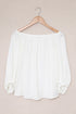 Chic White Off-Shoulder Top
