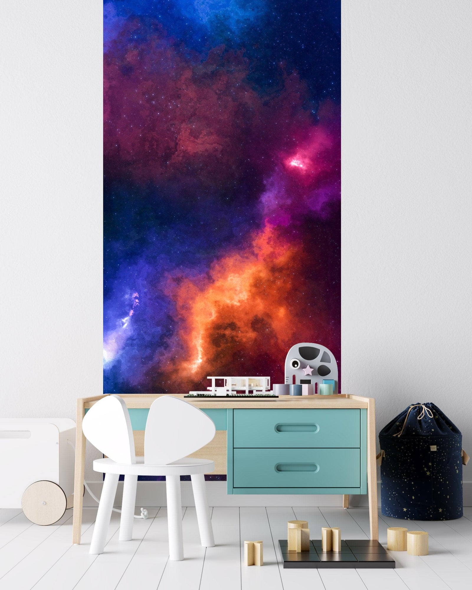Mural de pared con diseño de galaxia espacial y nebulosa, papel tapiz autoadhesivo. #6295