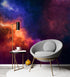 Mural de pared con diseño de galaxia espacial y nebulosa, papel tapiz autoadhesivo. #6295