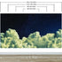 Mural de pared con una noche nublada de ensueño entre las estrellas. Cielo nocturno abstracto, estrellas y nubes. Papel tapiz autoadhesivo. N.º 6300