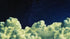 Mural de pared con una noche nublada de ensueño entre las estrellas. Cielo nocturno abstracto, estrellas y nubes. Papel tapiz autoadhesivo. N.º 6300