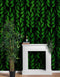 Mural de pared con temática de granja con hojas y enredaderas. Ilustración de fondo con cultivos verdes. #6305