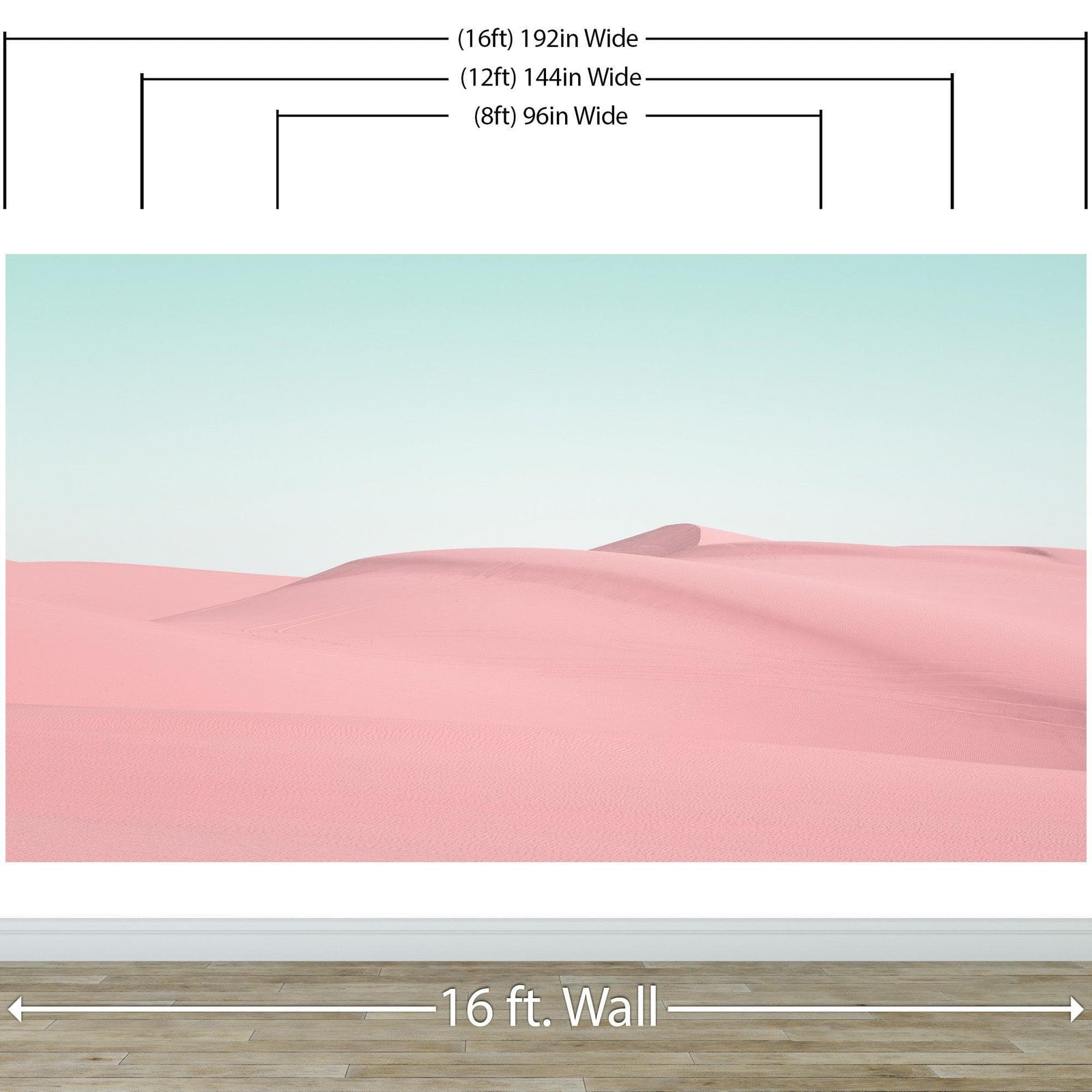 Mural de pared con paisaje de dunas de arena en el sur de California. Papel pintado autoadhesivo. N.º 6309