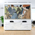 Vintage Hamers Rijwielen Bicycle Artwork Wall Mural. By Johann Georg Can Caspel. Peel and Stick Wallpaper. #6310