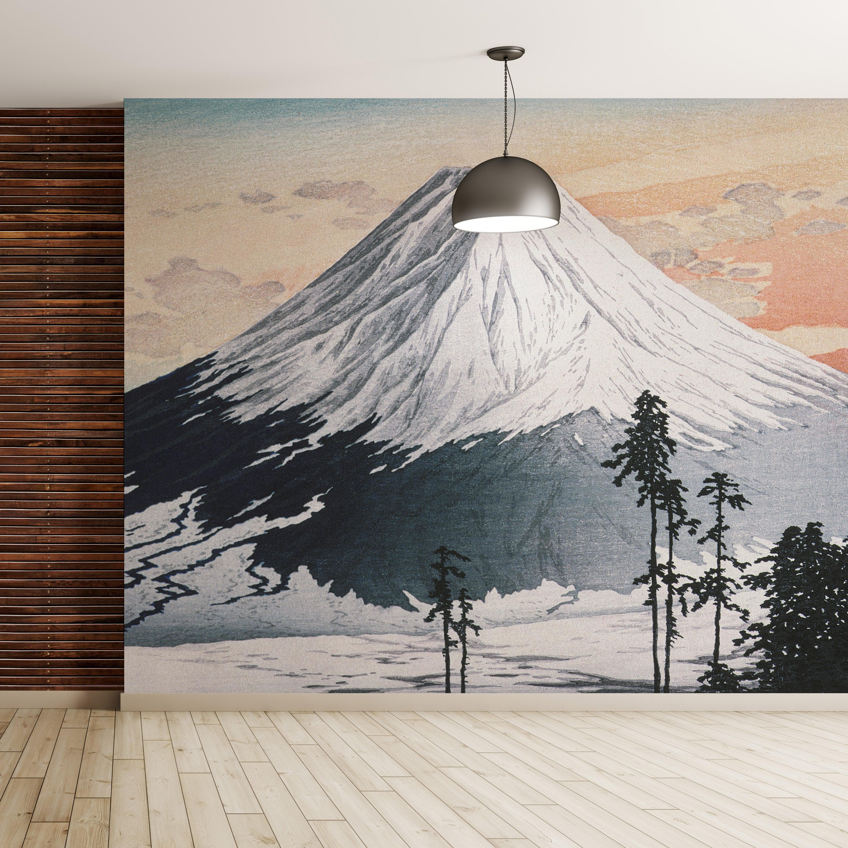 Mural de pared "Monte Fuji - Barrio Katsuyama" de Hiroaki Takahashi. #6311