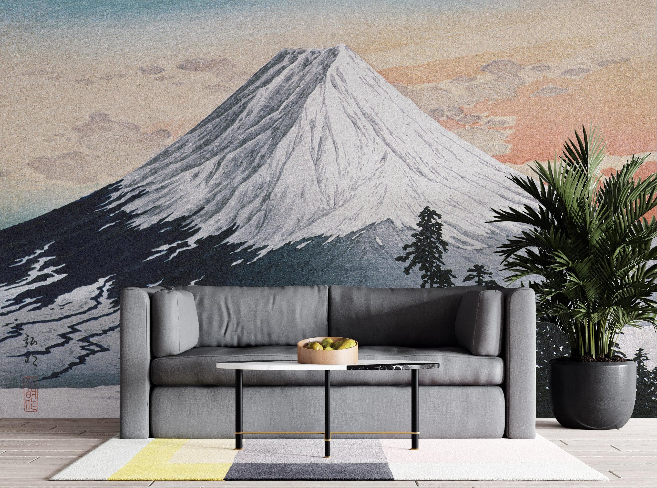 Mural de pared "Monte Fuji - Barrio Katsuyama" de Hiroaki Takahashi. #6311