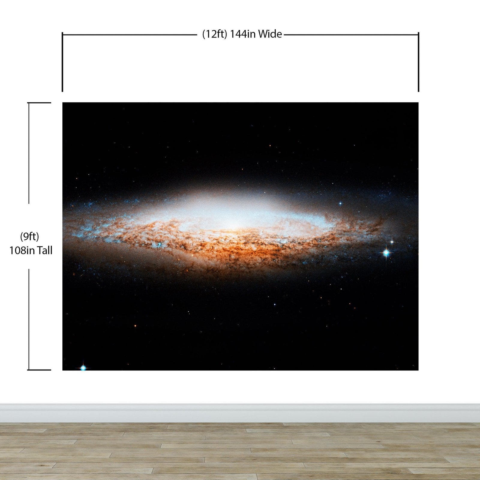Mural de pared con diseño de galaxia de la Vía Láctea, papel pintado autoadhesivo. #6318