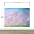 Mural de pared con vista al cielo nublado. Diseño abstracto con texturas grunge, rayadas y granuladas. Papel tapiz autoadhesivo. N.º 6326