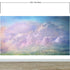 Mural de pared con vista al cielo nublado. Diseño abstracto con texturas grunge, rayadas y granuladas. Papel tapiz autoadhesivo. N.º 6326