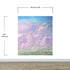 Mural de pared con vista al cielo nublado. Diseño abstracto con texturas grunge, rayadas y granuladas. Papel tapiz autoadhesivo. N.º 6326