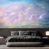 Mural de pared con vista al cielo nublado. Diseño abstracto con texturas grunge, rayadas y granuladas. Papel tapiz autoadhesivo. N.º 6326