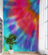 Mural de pared con diseño de teñido anudado colorido. Papel tapiz despegable y adhesivo. N.º 6327