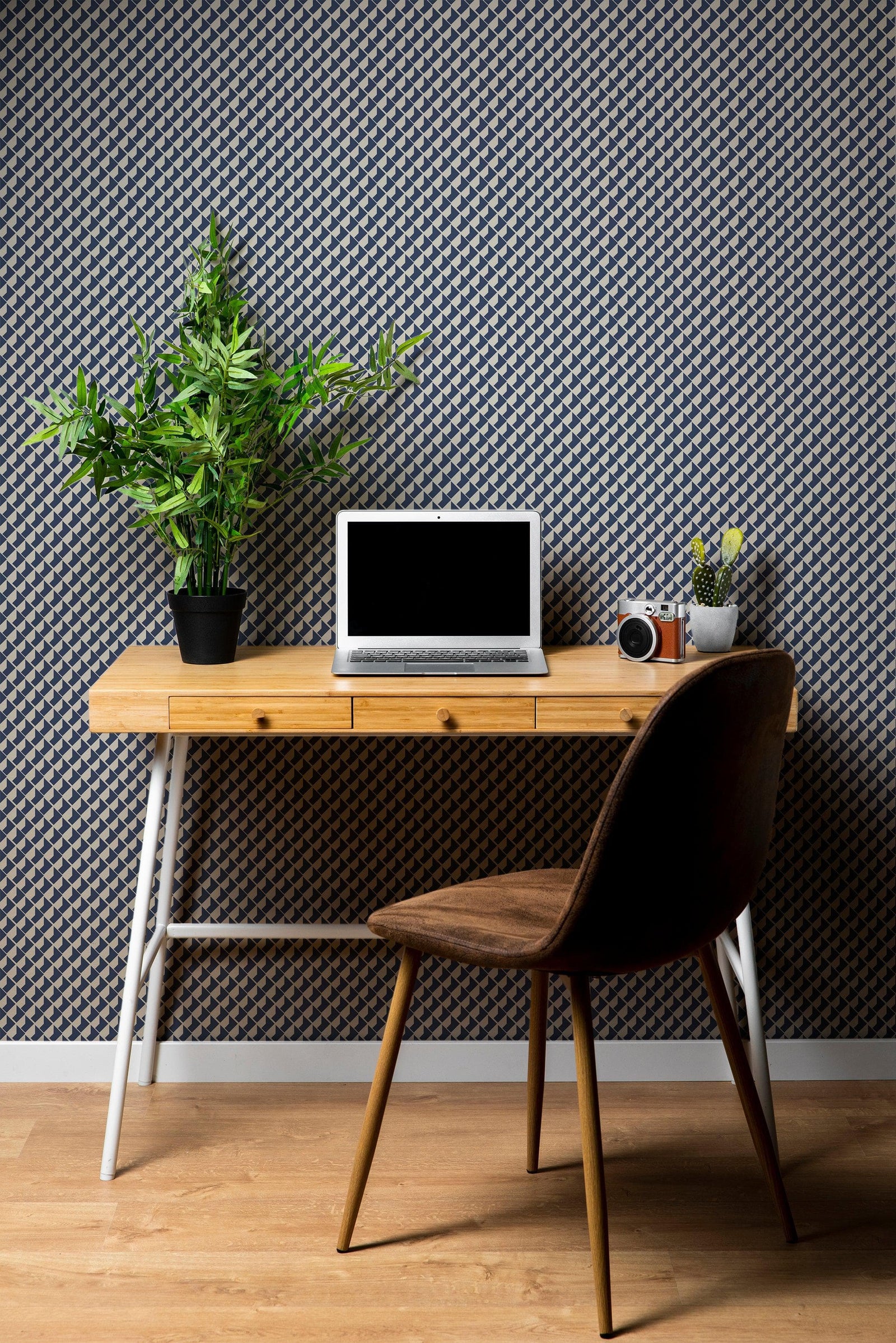 Mural de pared con diseño de formas geométricas modernas. Mosaico minimalista con forma de caja cuadrada y diseño Bauhaus. N.º 6328