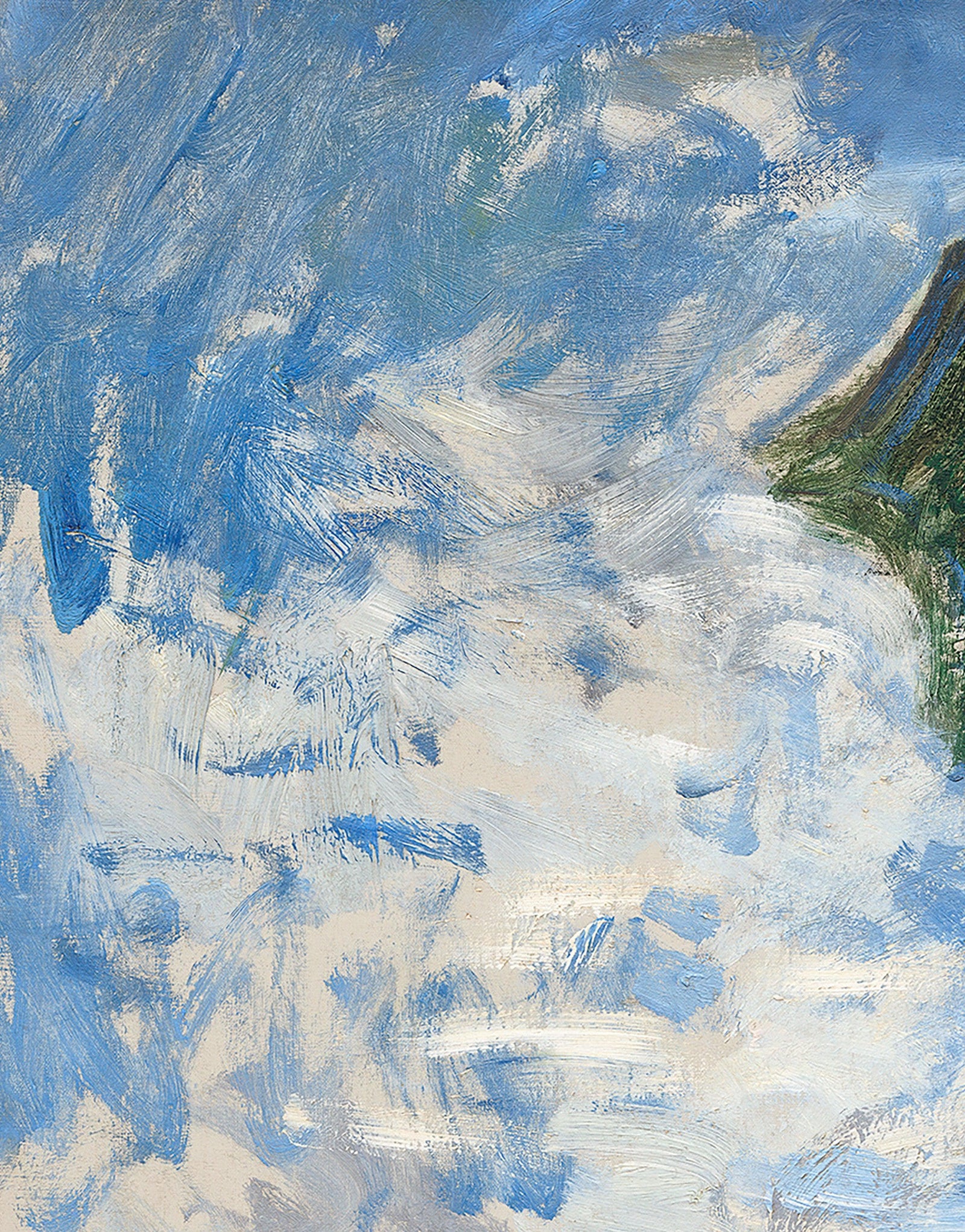Mural de pared con la pintura de Monet. Mujer con sombrilla, Madame Monet y su hijo (1875). Pintura n.° 6332