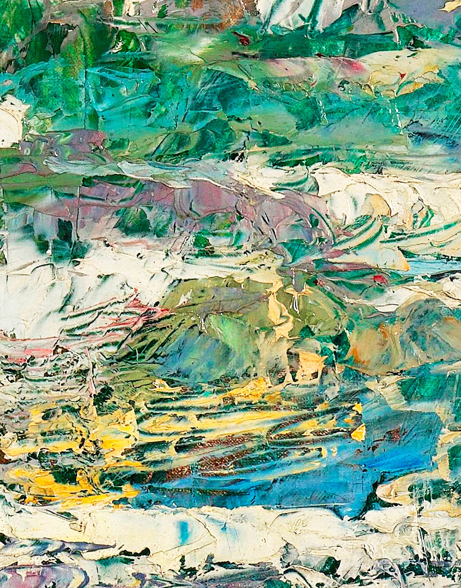 Cuadro El mar de Jan Toorop, 1887. Mural de pared o papel pintado autoadhesivo. N.º 6334