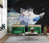 Cuadro antiguo, Tres mujeres de perfil, del artista Henry Somm. Mural de pared grande / Papel tapiz autoadhesivo. N.º 6338