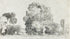 Mural autoadhesivo con árboles del bosque, dibujo de la arboleda de Camille Pissarro. #6344 