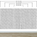 Mural de pared con patrón elegante de líneas y puntos verticales finos dibujados a mano. Papel tapiz autoadhesivo. N.º 6346