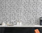 Mural de pared con patrón elegante de líneas y puntos verticales finos dibujados a mano. Papel tapiz autoadhesivo. N.º 6346