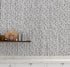 Mural de pared con patrón elegante de líneas y puntos verticales finos dibujados a mano. Papel tapiz autoadhesivo. N.º 6346