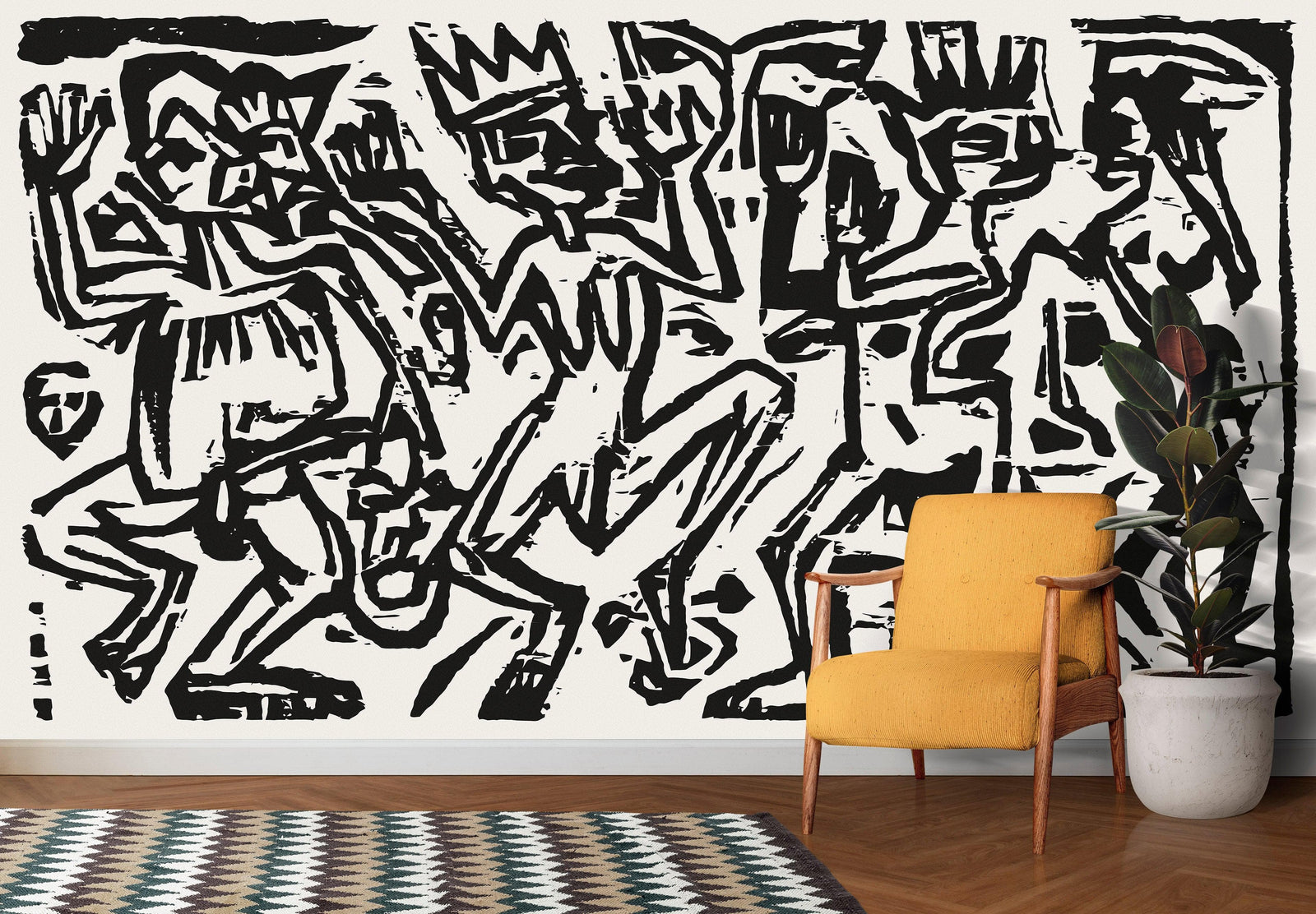 Mural de pared con impresión artística de Die Irren III. Obra de arte famosa (1912-1923) de Ernst Ludwig Kirchner. #6349