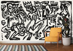 Mural de pared con impresión artística de Die Irren III. Obra de arte famosa (1912-1923) de Ernst Ludwig Kirchner. #6349