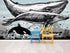 Mural de pared con ballena, delfín y orca. Diseño de dibujos de vida marina submarina. Mural de pared autoadhesivo. N.º 6354