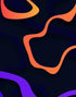 Papel tapiz de líneas fluidas abstractas y coloridas. Mural de pared autoadhesivo. N.º 6358