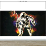 Mural de pared con astronauta flotando en el espacio. Foto de la NASA del astronauta Edward H. White II en el espacio. Papel tapiz autoadhesivo. #6359