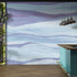 Mural autoadhesivo de pizarra de granito y mármol azul pastel abstracto. N.º 6363