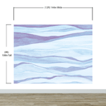 Mural autoadhesivo de pizarra de granito y mármol azul pastel abstracto. N.º 6363