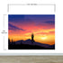 Mural de pared con vista a la montaña y meditación de yoga. Papel tapiz autoadhesivo con diseño de amanecer tranquilo. N.º 6364