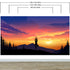 Mural de pared con vista a la montaña y meditación de yoga. Papel tapiz autoadhesivo con diseño de amanecer tranquilo. N.º 6364