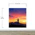 Mural de pared con vista a la montaña y meditación de yoga. Papel tapiz autoadhesivo con diseño de amanecer tranquilo. N.º 6364