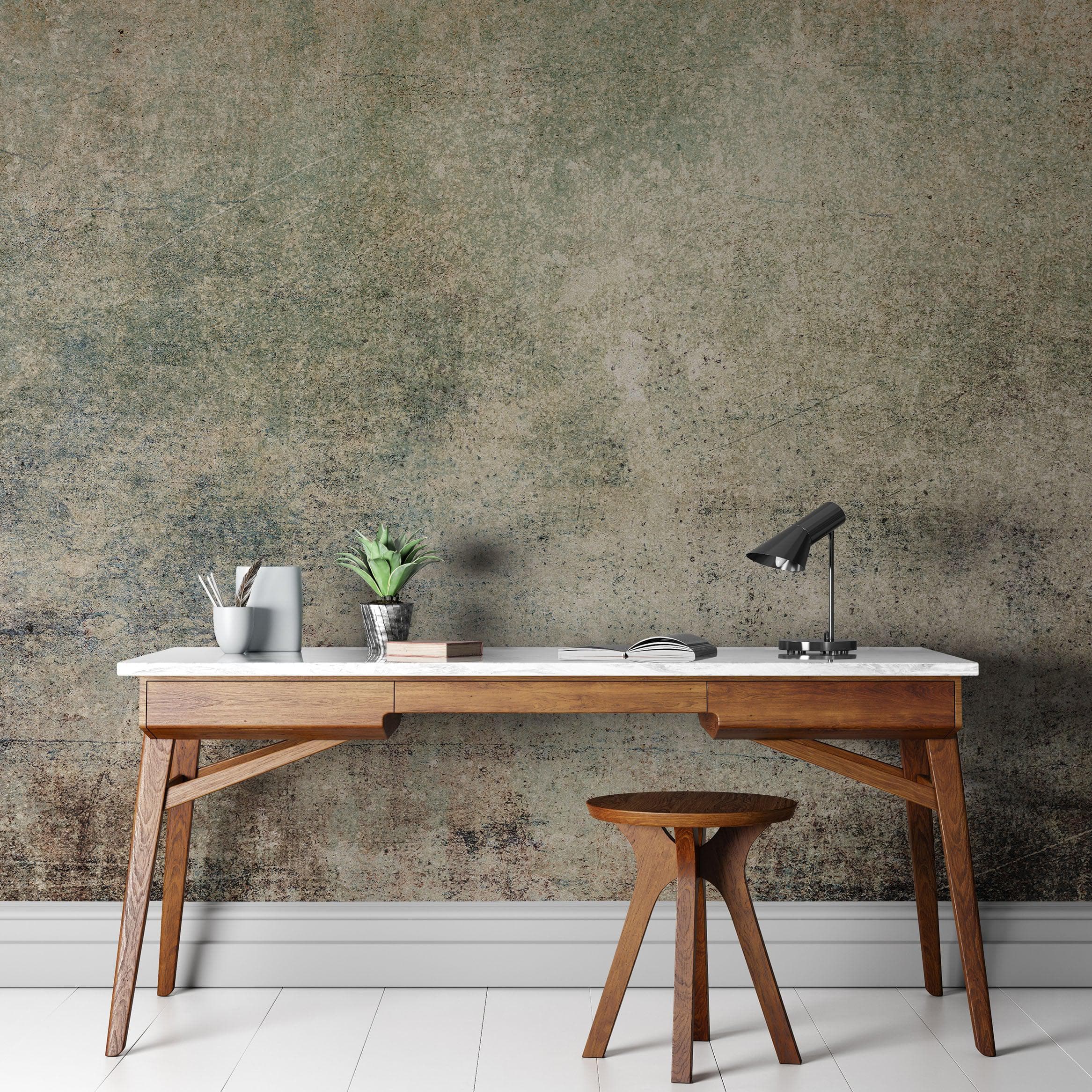 Papel tapiz rústico de hormigón para decoración de pared. Mural de pared autoadhesivo minimalista moderno con diseño despegable y pegable. N.º 6367