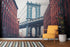 Mural de pared de la ciudad de Nueva York, papel tapiz autoadhesivo. Papel tapiz vintage de Dumbo NYC. Papel tapiz con paisaje de Brooklyn NY. #6369