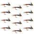 Bead Head Metallic Blue Copper John Nymph - 1 Dozen Fly Fishing Flies - Hook Size 10