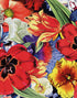 Mural de pared con flores de colores. Papel tapiz autoadhesivo con diseño floral tropical. N.º 6370