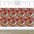 Mural de pared con flores de colores. Papel tapiz autoadhesivo con diseño floral tropical. N.º 6370