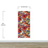 Mural de pared con flores de colores. Papel tapiz autoadhesivo con diseño floral tropical. N.º 6370