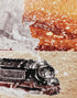 Mural de pared de Wizardly World. Tema de fantasía con papel tapiz autoadhesivo de castillo, tren y búho. N.º 6373