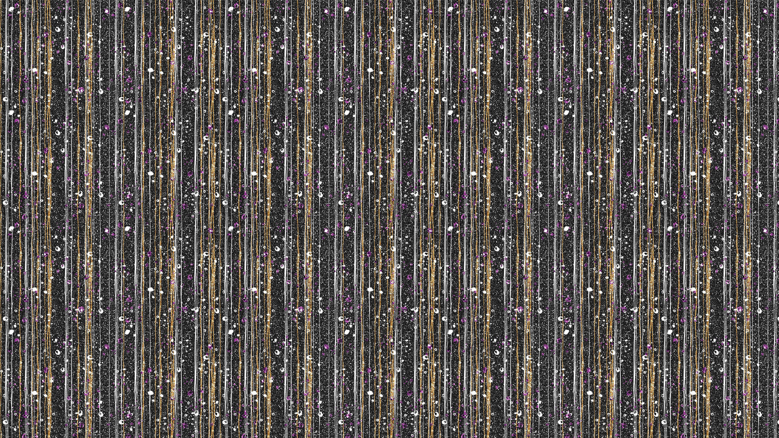 Mural de pared Glamour Gold Stripe. Papel tapiz autoadhesivo con puntos blancos y morados. N.º 6378