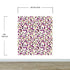 Mural de pared abstracto con forma de cubo en 3D. Papel tapiz despegable y adhesivo minimalista en morado y dorado con forma de cubo geométrico. #6380