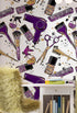 Mural de decoración de pared para salón de belleza y cosmética. Decoración de dormitorio de chica fashionista. Decoración de tocador de maquillaje. Papel tapiz autoadhesivo. #6381