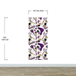 Mural de decoración de pared para salón de belleza y cosmética. Decoración de dormitorio de chica fashionista. Decoración de tocador de maquillaje. Papel tapiz autoadhesivo. #6381