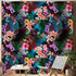 Mural de pared con estampado de follaje tropical colorido. Papel tapiz autoadhesivo. N.º 6382