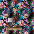 Mural de pared con estampado de follaje tropical colorido. Papel tapiz autoadhesivo. N.º 6382