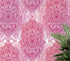 Papel tapiz de mandala floral de gran tamaño para pared. Mural de pared autoadhesivo con diseño de adornos en rosa y morado. N.º 6384