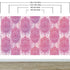 Papel tapiz de mandala floral de gran tamaño para pared. Mural de pared autoadhesivo con diseño de adornos en rosa y morado. N.º 6384