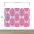 Papel tapiz de mandala floral de gran tamaño para pared. Mural de pared autoadhesivo con diseño de adornos en rosa y morado. N.º 6384